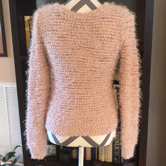 Jennifer Lopez Small Pink Eyelash Knit Sweater - Picture 4 of 4